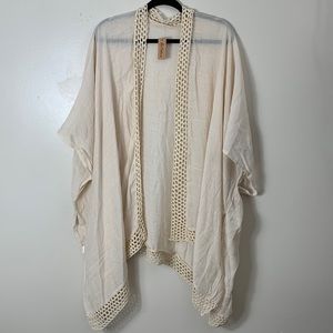 Odiva Women’s Beige hobo Coverup One Size